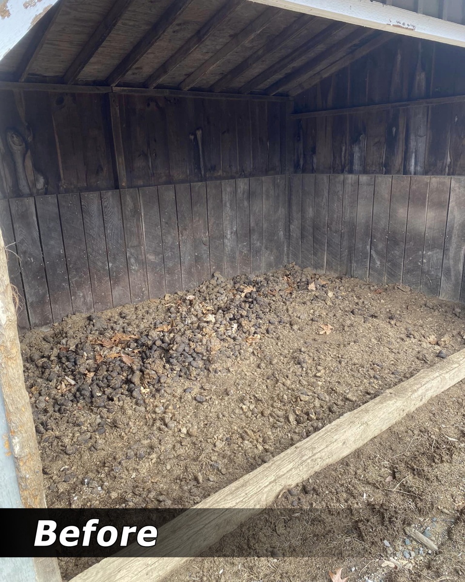 Run-in shed mats before releveling