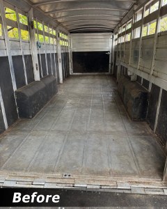 replacement-horse-trailer-mats-before